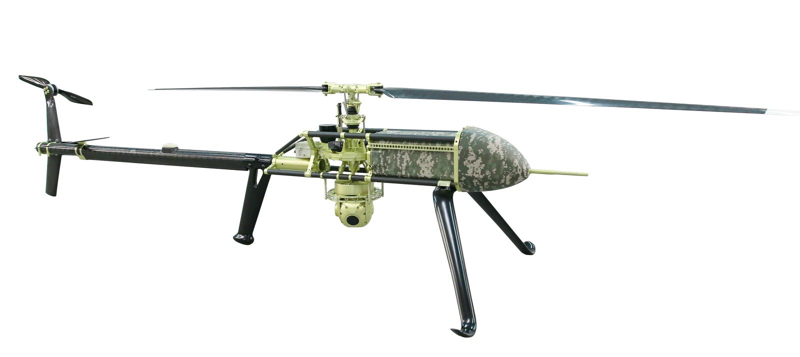 Uavos Upgraded Unmanned Helicopter With A New Frame At Dsei Uavos